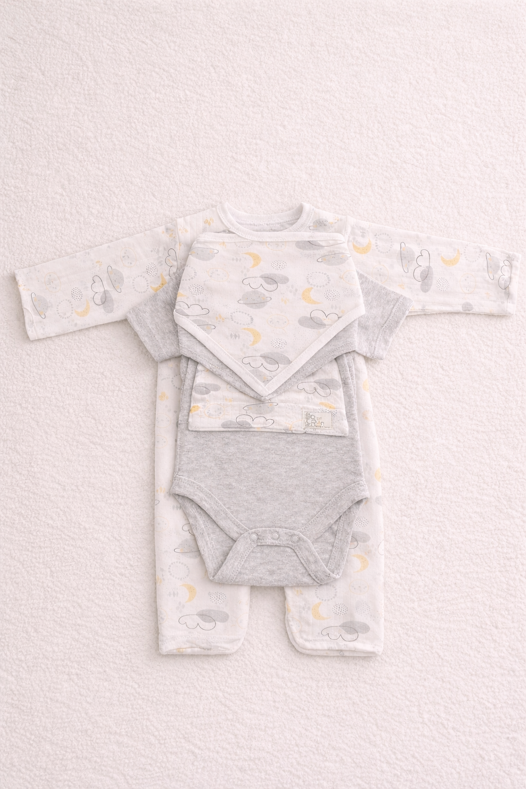 5-Piece Sky Print Baby Set