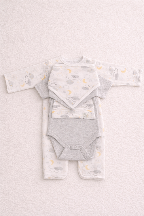 5-Piece Sky Print Baby Set