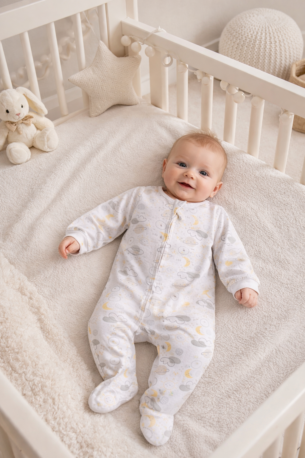 5-Piece Sky Print Baby Set